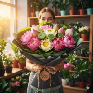 Букет из Лотоса