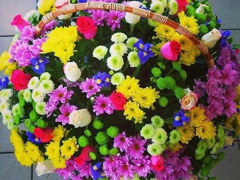 Букет "Яркая хризантема"