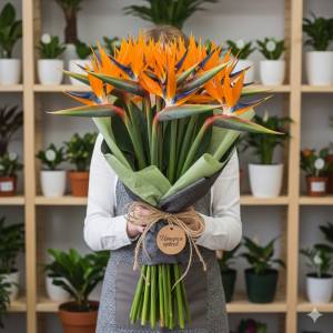 Букет из Стрелиций 9шт