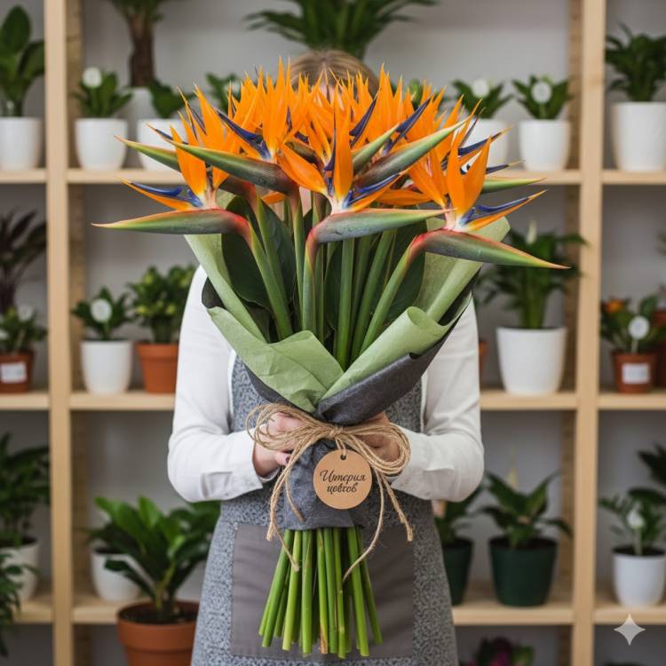 Букет из Стрелиций 9шт