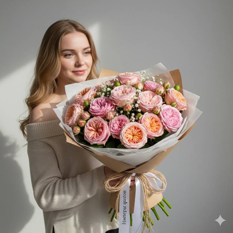 Букет "Нежность Дэвида Остина"