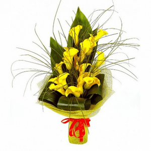 Букет из калл "Дурманящая изящность"