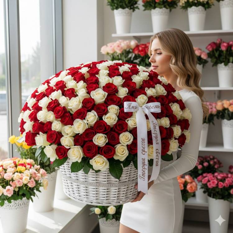 Букет из 301 розы Букет из 301 розы