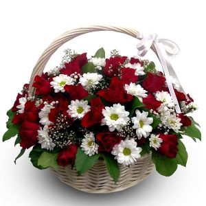 Корзина с цветами 1