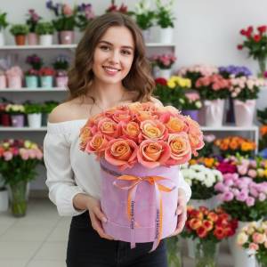 29 роз в коробке