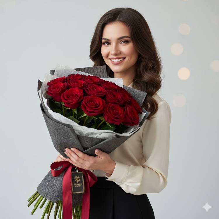 Розы Red Naomi "Бархатная Страсть" Розы Red Naomi "Бархатная Страсть"