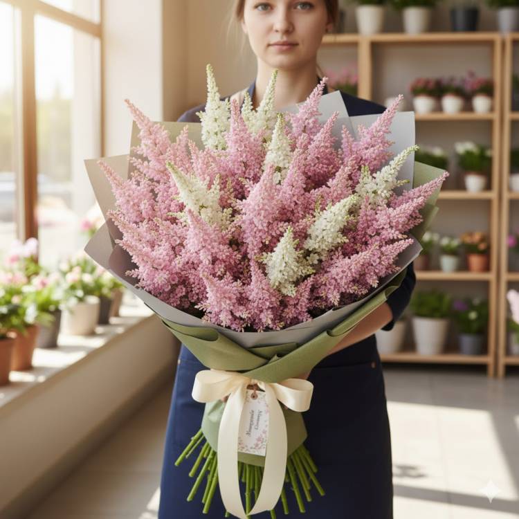 Астильба "Пушистое Облако" Астильба "Пушистое Облако"