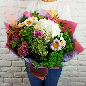 Букет с астрами "Школьный"