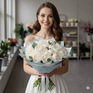 Букет свадебный "Безмятежность"