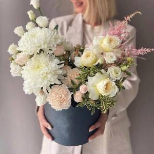 Букет с астрами "Нежность"