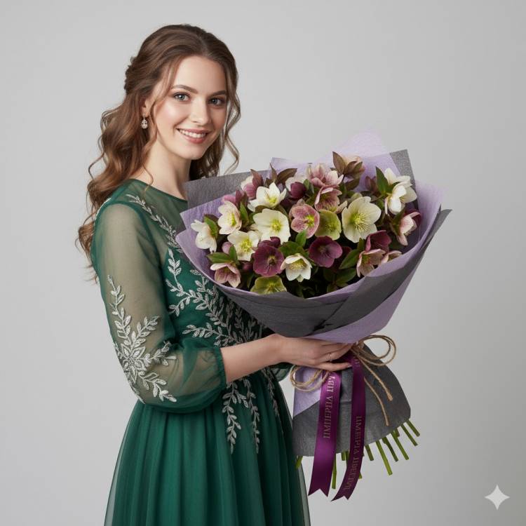 Букет из Хелеборусов Букет из Хелеборусов